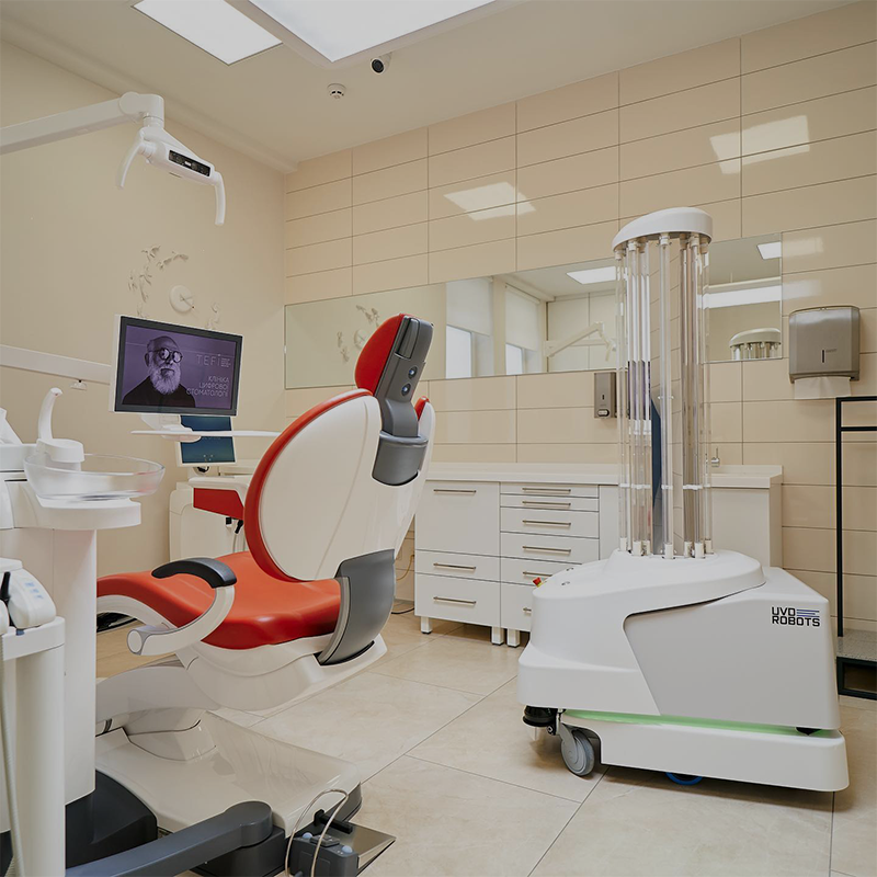 TEFI Digital Dentistry UVD disinfection robot_