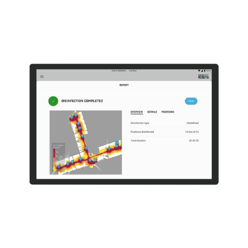 UVD Tablet thermal map