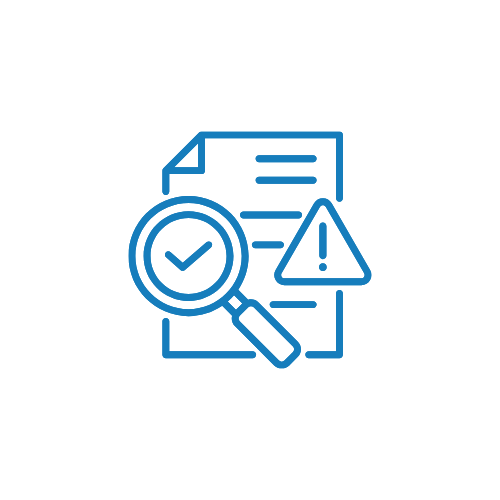 Webpage Validation Package Risk assessment Icon